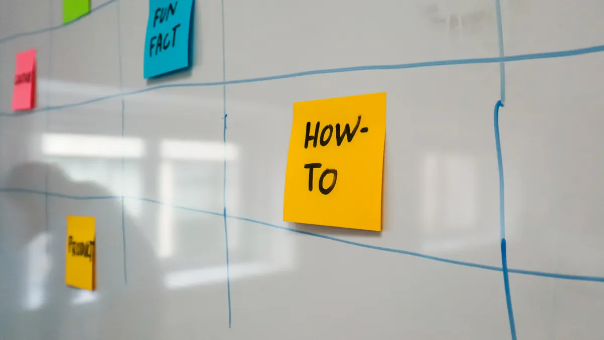 How to set up AI-assisted blog publishing and scheduling — Colorful Sticky Notes Taped to Schedule on Whiteboard